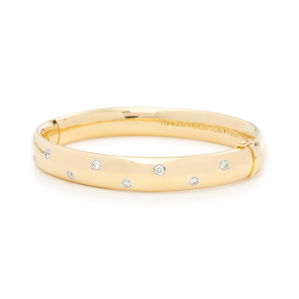 Tiffany & Co. 18k Yellow Gold Diamond Etoile Bracelet