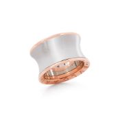 Bulgari 18k Rose Gold & Steel Anish Kapoor Ring