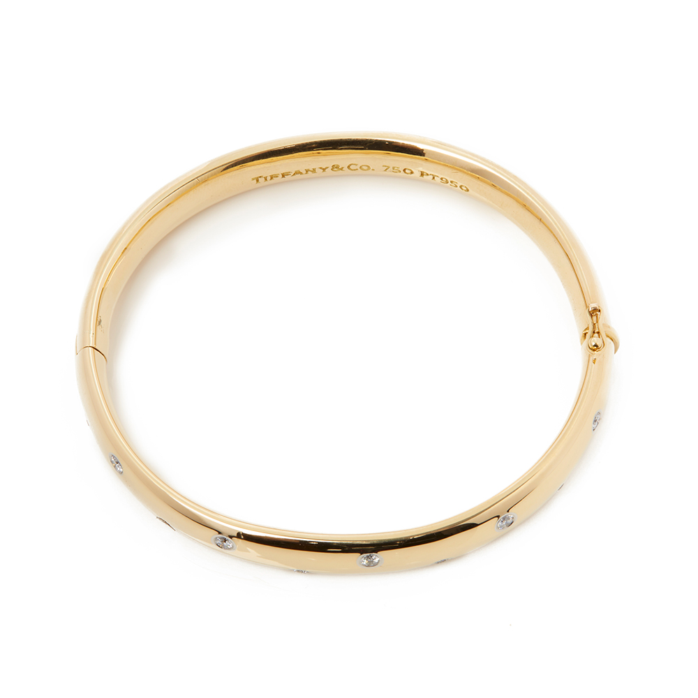 Tiffany & Co. 18k Yellow Gold Diamond Etoile Bracelet - Image 6 of 8