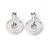 Chopard 18k White Gold Happy Diamonds Detachable Earrings