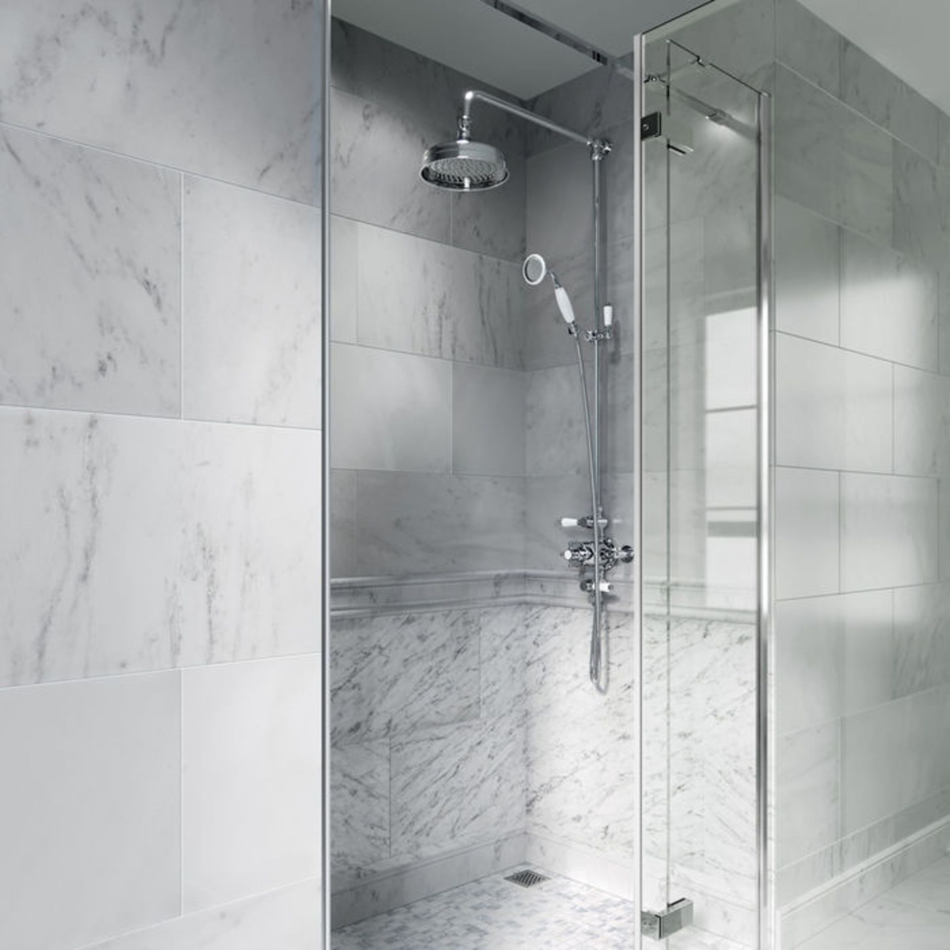 (H181) Traditional Exposed Shower Kit & Medium Head. RRP £249.99. Traditional exposed valve - Image 3 of 7