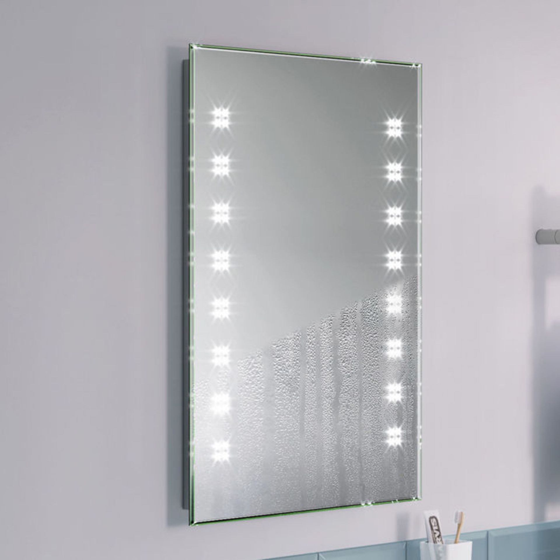 (H197) 700x500mm Galactic Designer Illuminated LED Mirror. RRP £324.99. Energy efficient LED - Image 3 of 6