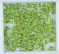 A Stunning collection IGLI Certified 46.00 Cts - 99 pieces Natural (Untreated) Peridot Gemstones