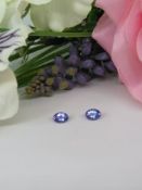 A Gorgeous PGTL Certified Pair of Natural Tanzanite Gemstones