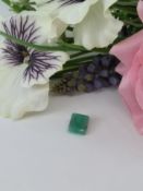 AGI Certified 5.12Cts Natural Tourmaline Gemstone - Green Colour - Square Cut.