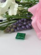 AGI Certified 11.65Cts Natural Quartz Gemstone - Green Colour - Emerald Cut
