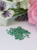 Outstanding collection IGLI Certified - 17.60Cts - 75 pieces Natural Zambian Emeralds.