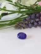 A Beautiful Natural 7.96Cts Tanzanite Gemstone, Transparent - Rich Blue Colour