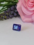 A Beautiful Natural 10.47Cts Tanzanite Gemstone, Transparent - Rich Blue Colour.