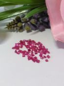 A magnificent collection IGLI Certified 4.70Cts - 80 Pieces Natural Mozambique Rubies.