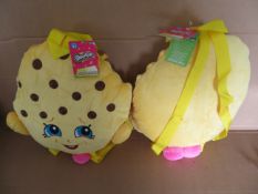 20 x Brand New Shopkins Cookie Plush Back Pack's. RRP £19.99 each - giving this lot total original