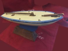 Vintage Wooden Sailing Star Yacht of Birkenhead Model Boat