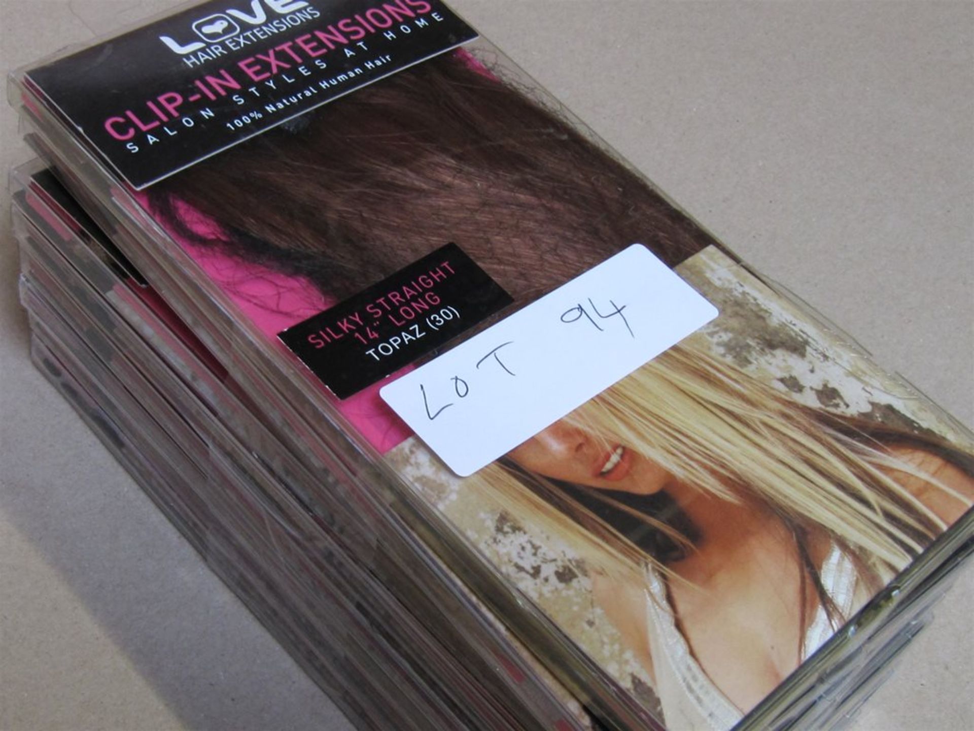 94) 8 x Quality various Clip in Hair Extension. No vat on Hammer. - Bild 2 aus 4