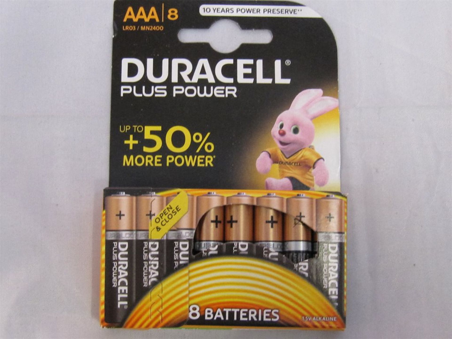 220) 64 x AAA Duracel Plus Power Batteries. No vat on Hammer. - Image 3 of 4