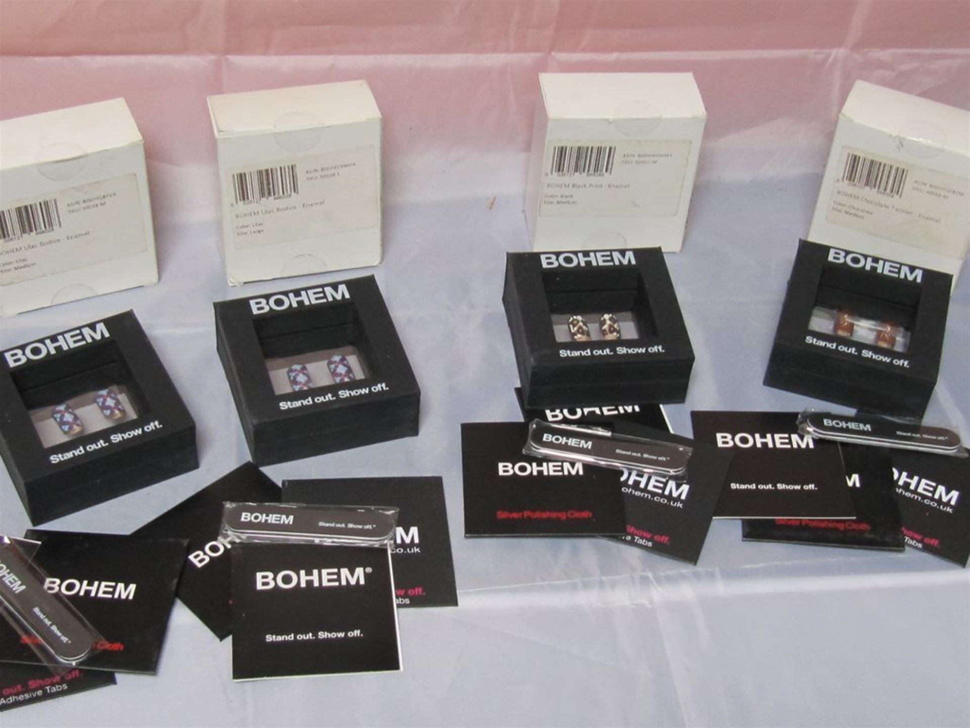 147) 4 x Sterling Silver "Bohem" False Nail Kits. No vat on Hammer.