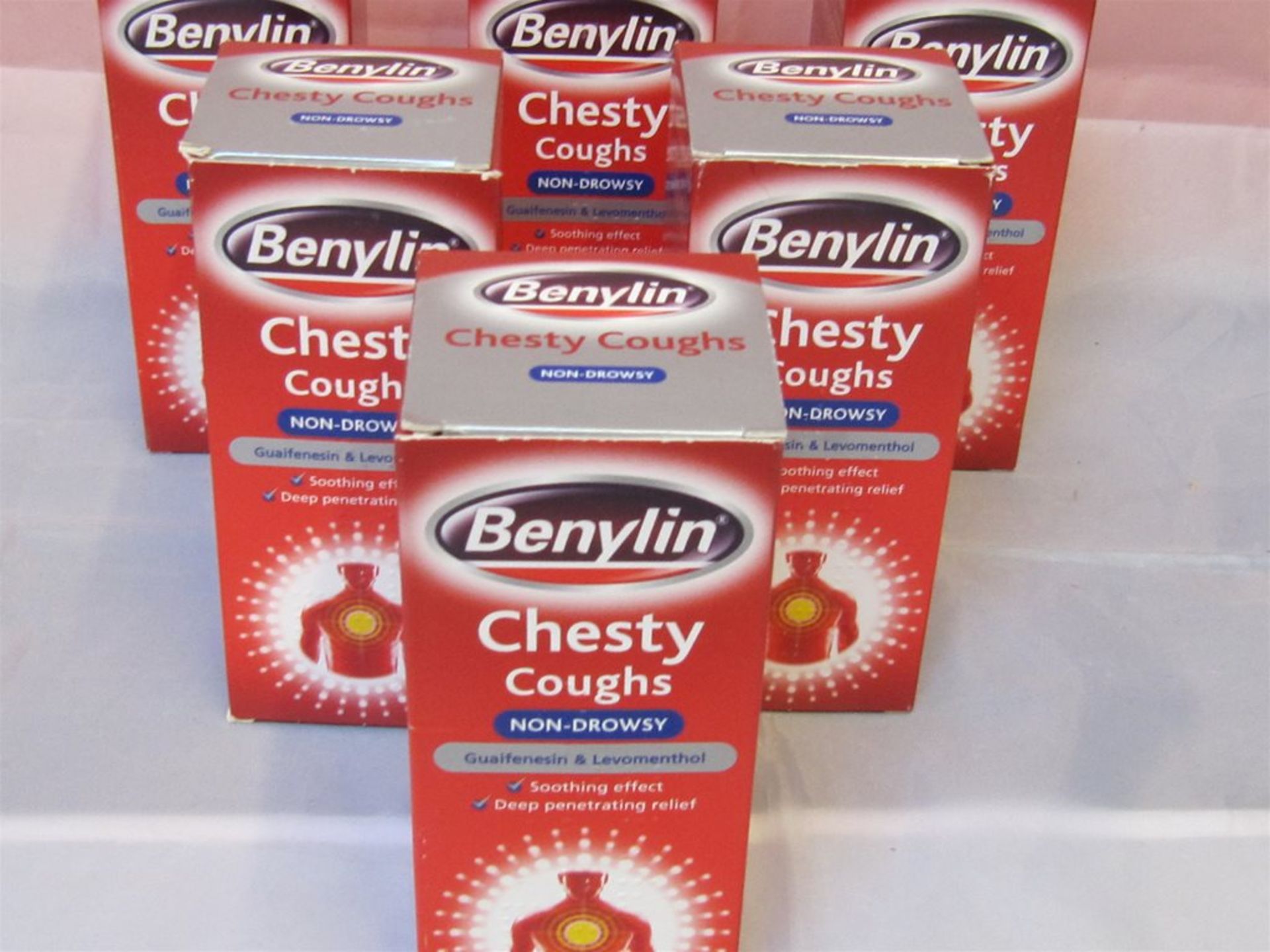 35) 6 x Benylin Chesty Cough Syrup. 150ml each. No vat on Hammer. - Image 2 of 4