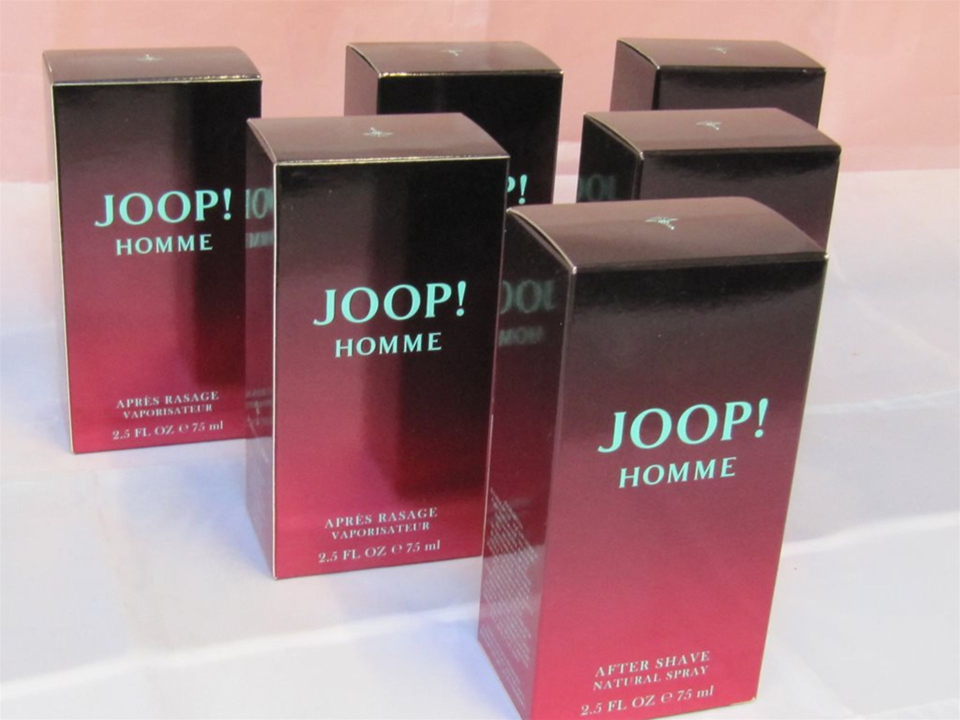 224) 6 x Joop! Homme aftershave. 75ml each. No vat on Hammer.