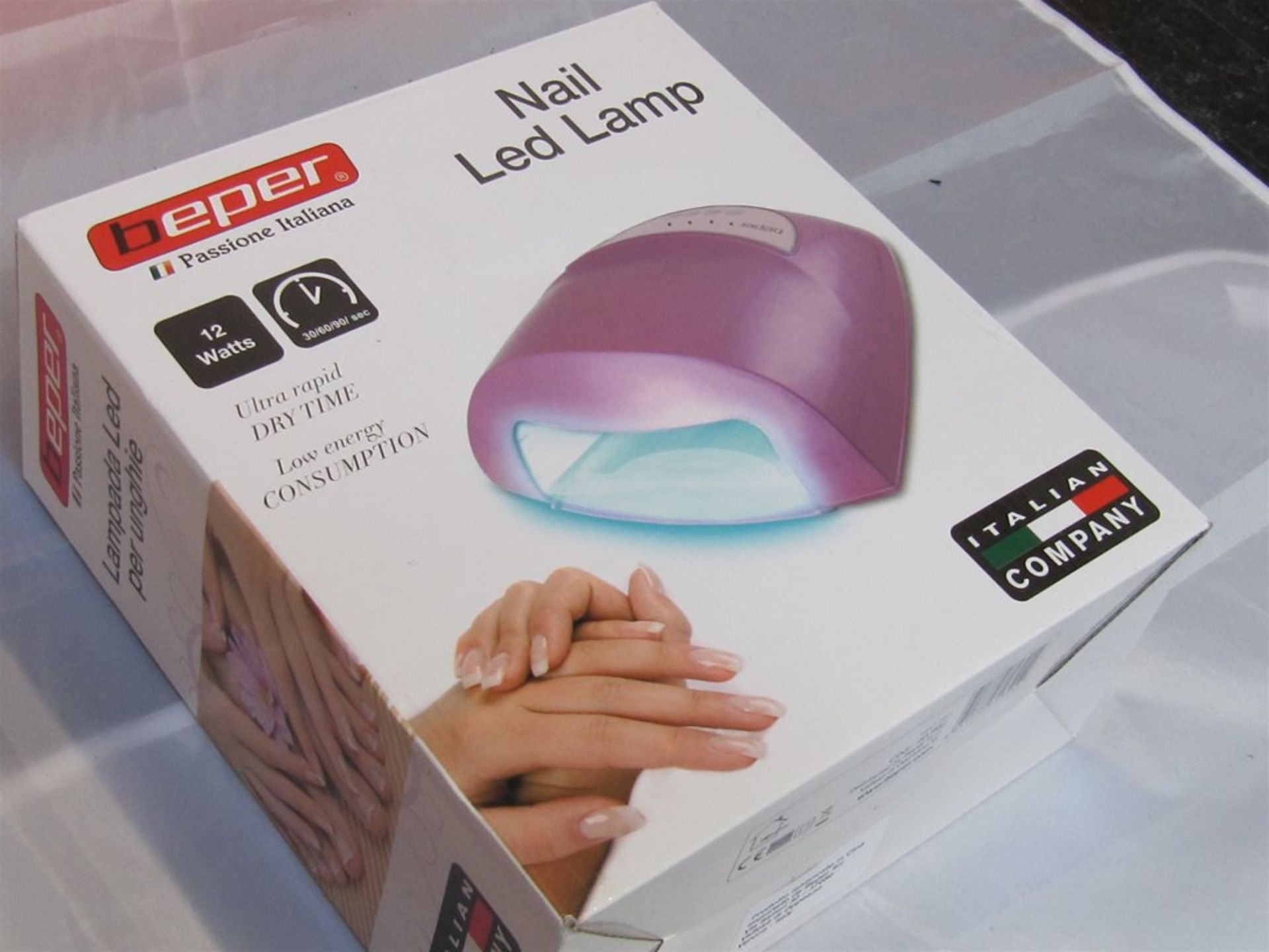 72) Beper LED Nail Lamp. 12w Rapid Dry Time. No vat on Hammer.