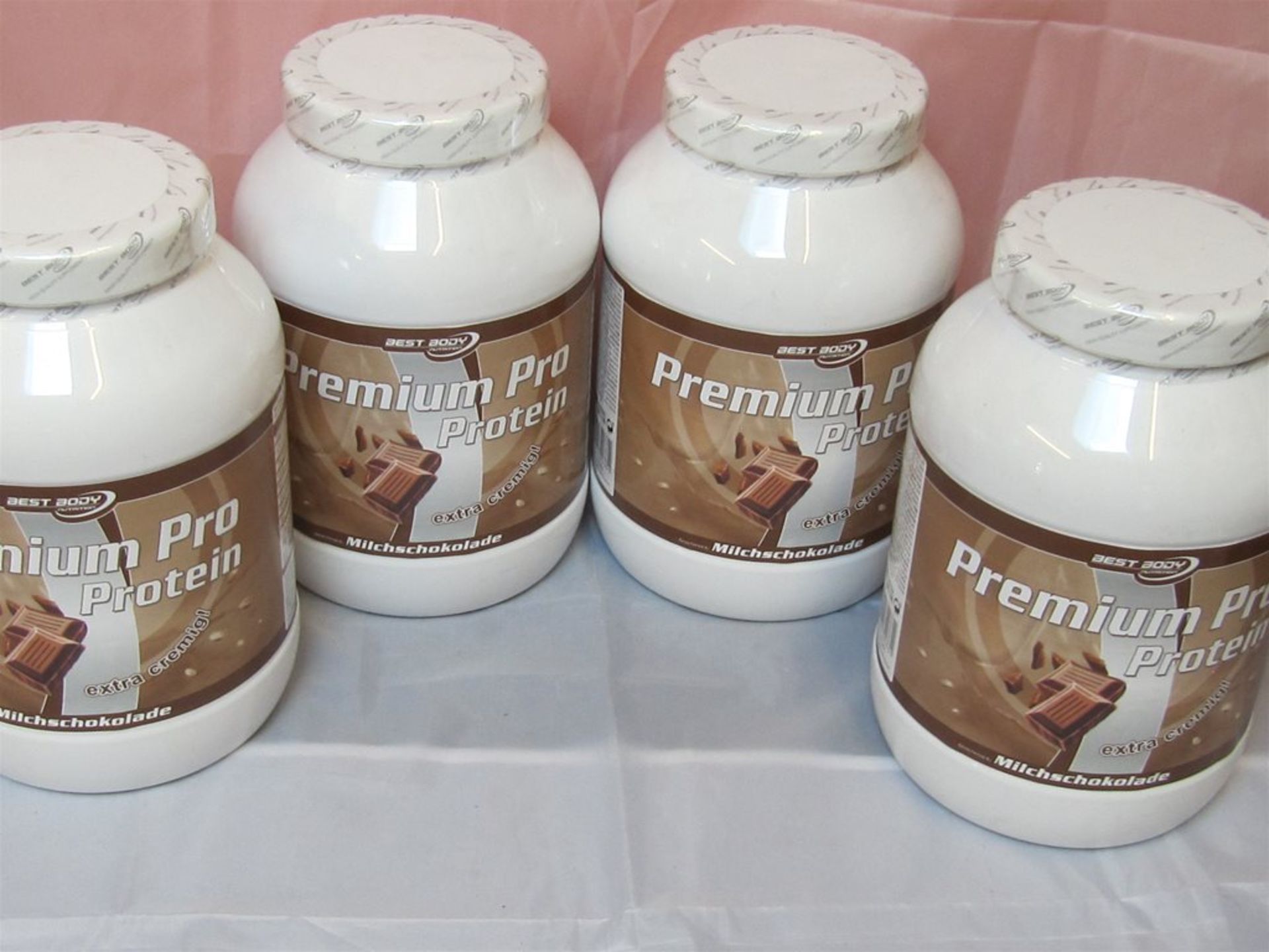 84) 4 x Pro Protein Powder. 750g each. No vat on Hammer.