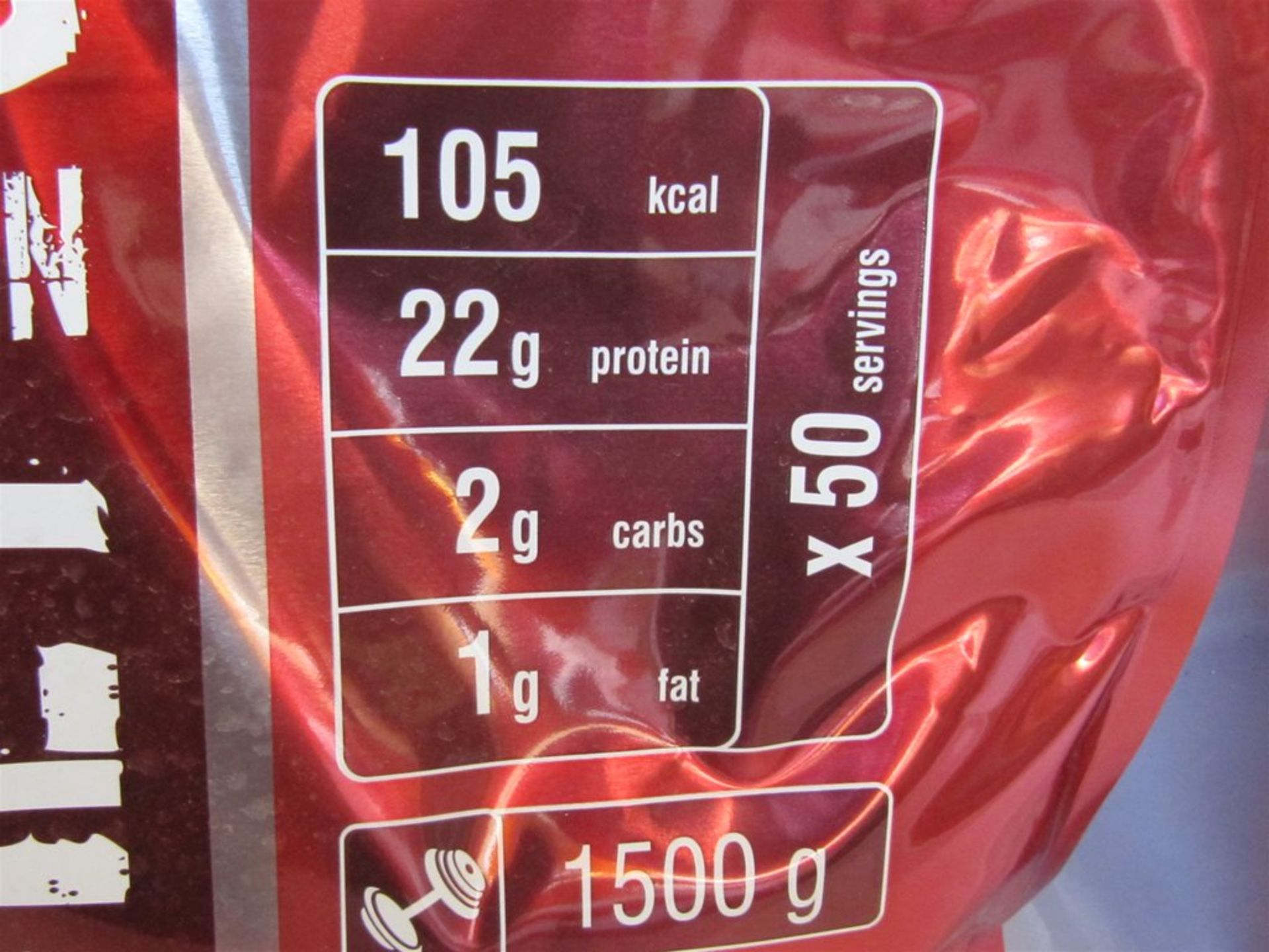 81) 2 x Large Bags of Whey Protein. 1500g each. No vat on Hammer. - Bild 3 aus 4