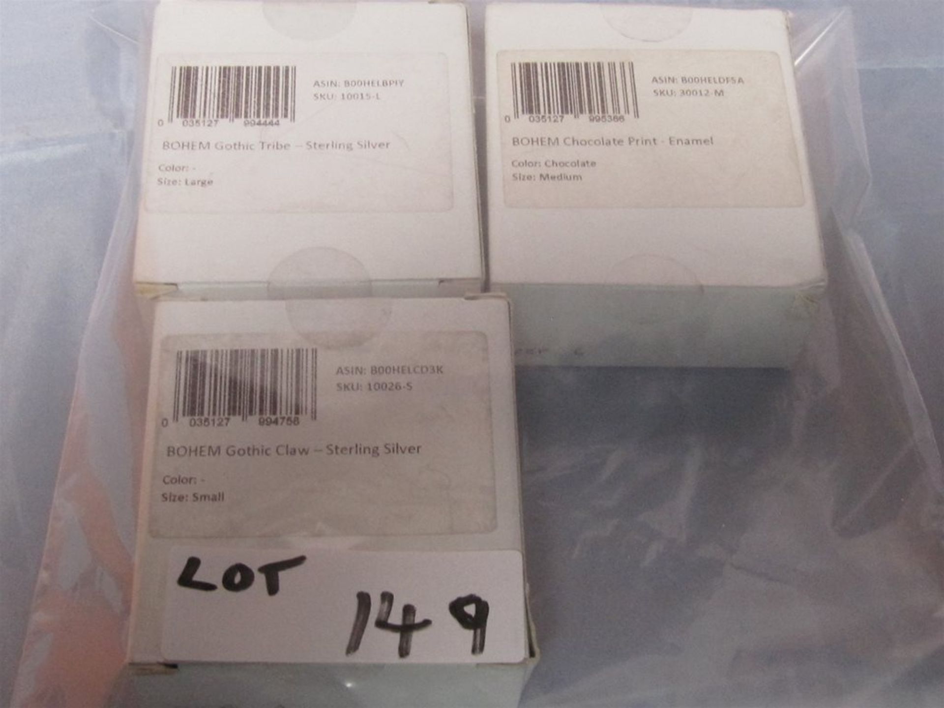 149) 3 x Sterling Silver "Bohem" False Nail Kits. No vat on Hammer. - Bild 4 aus 4