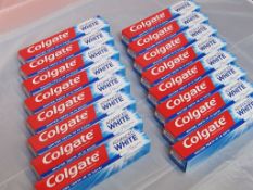 196) 16 x Colgate Fluoride Toothpaste. 75ml each. No vat on Hammer.