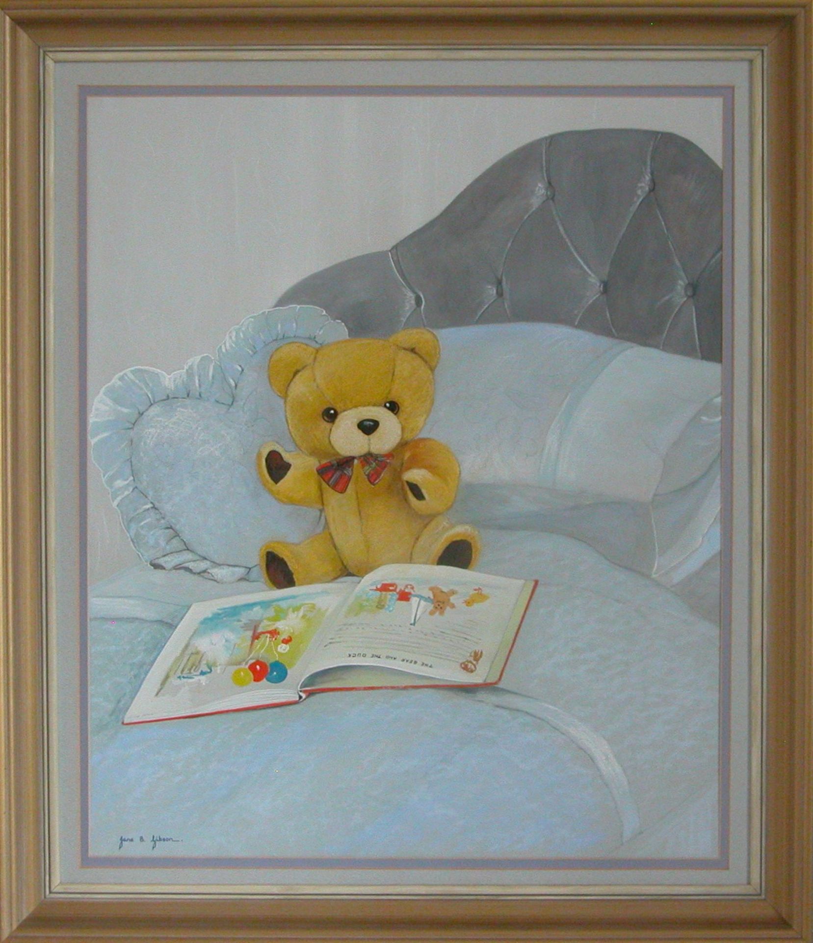 Jane B Gibson Pastel "Bedtime" - Image 3 of 3