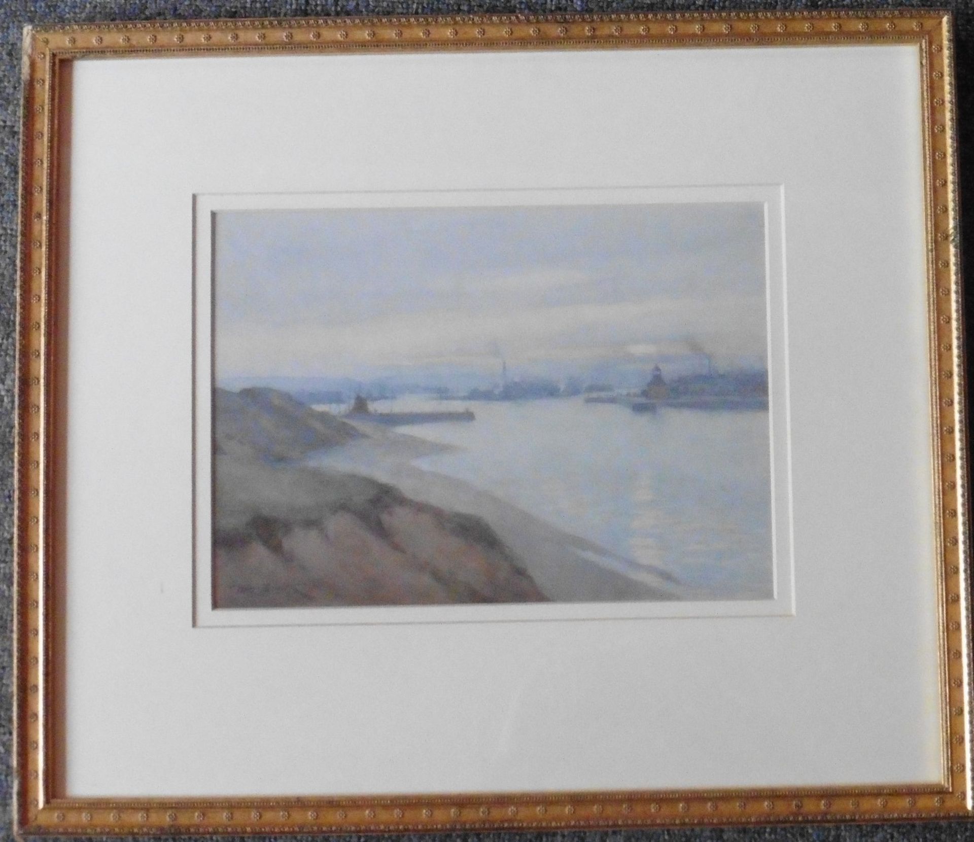 Tom Smith,FL 1914-1943, exhibited R.S.A, R.S.W signed Watercolour “Aberdeen harbour” - Image 3 of 4