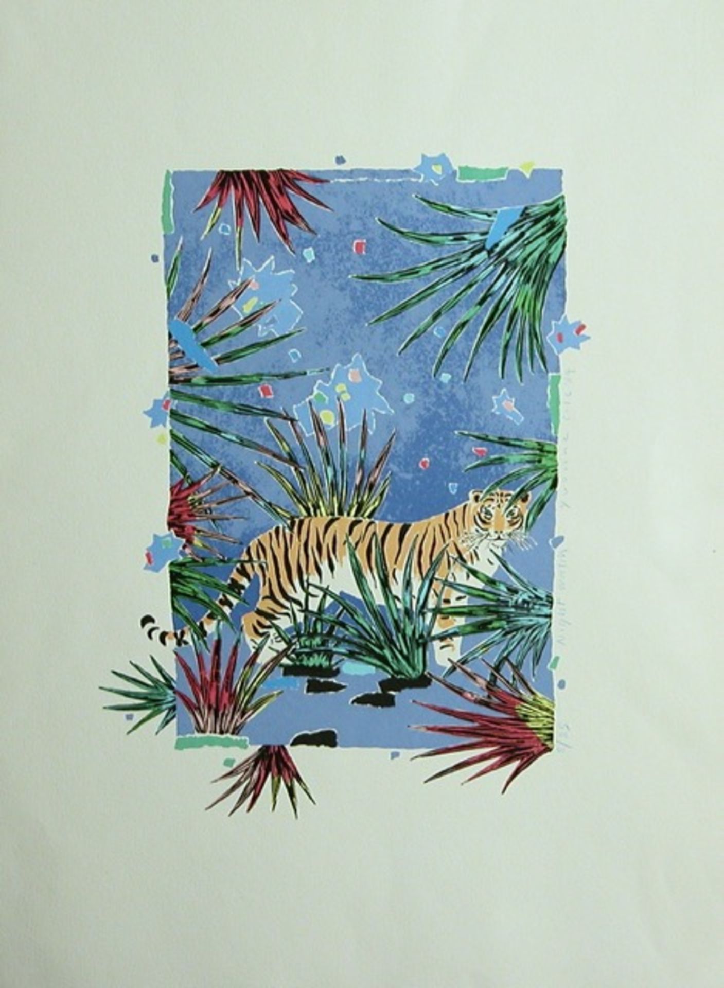 Yvonne Cole Limited edition Silk Screen "Jungle Fever" - Image 2 of 2