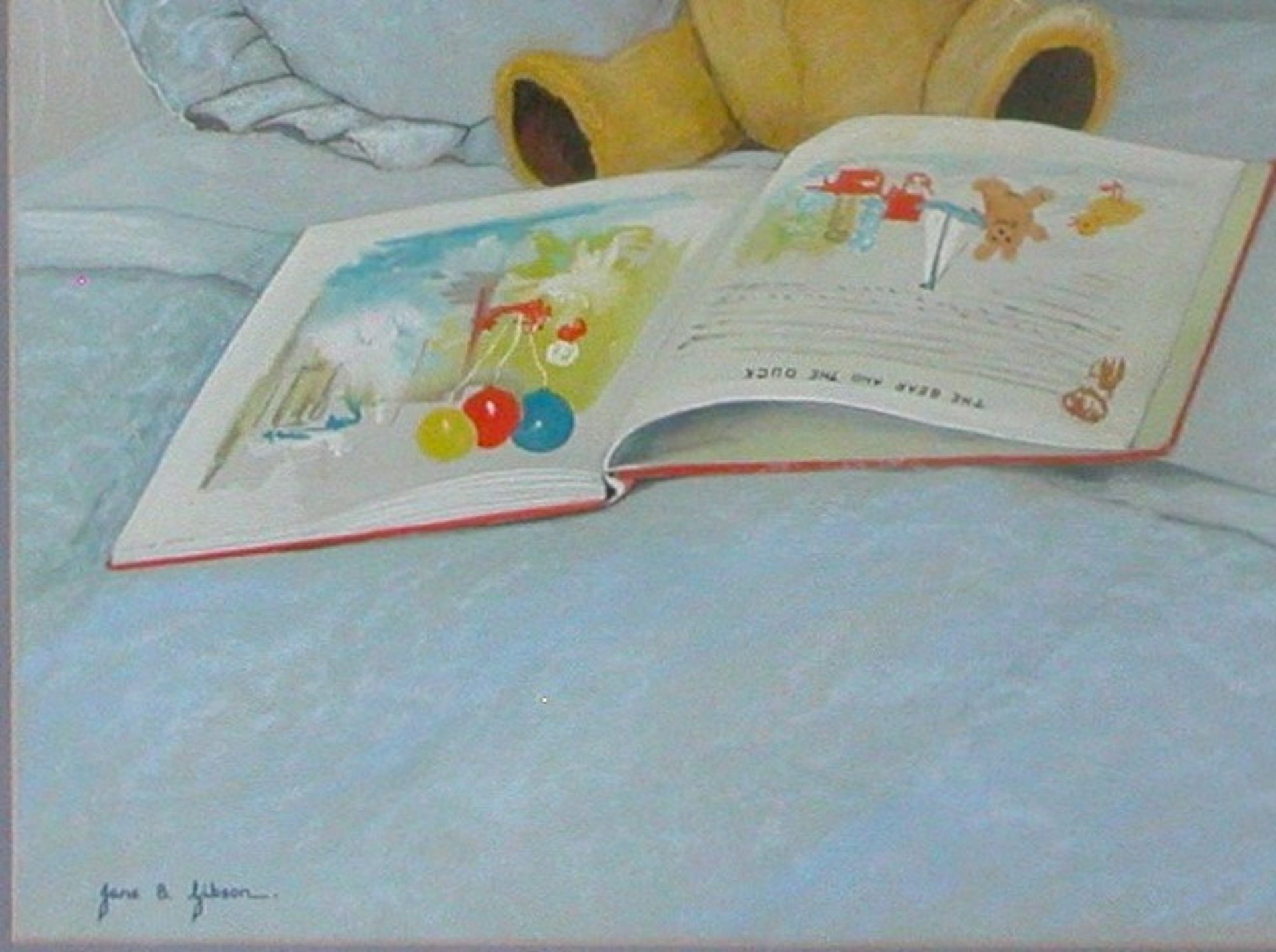 Jane B Gibson Pastel "Bedtime" - Image 2 of 3