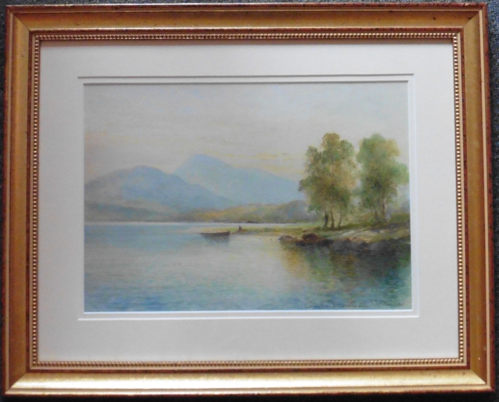 Emil Axel Krause (1871-1945) signed Watercolour “Causey Pike Derwent Water” - Image 3 of 3