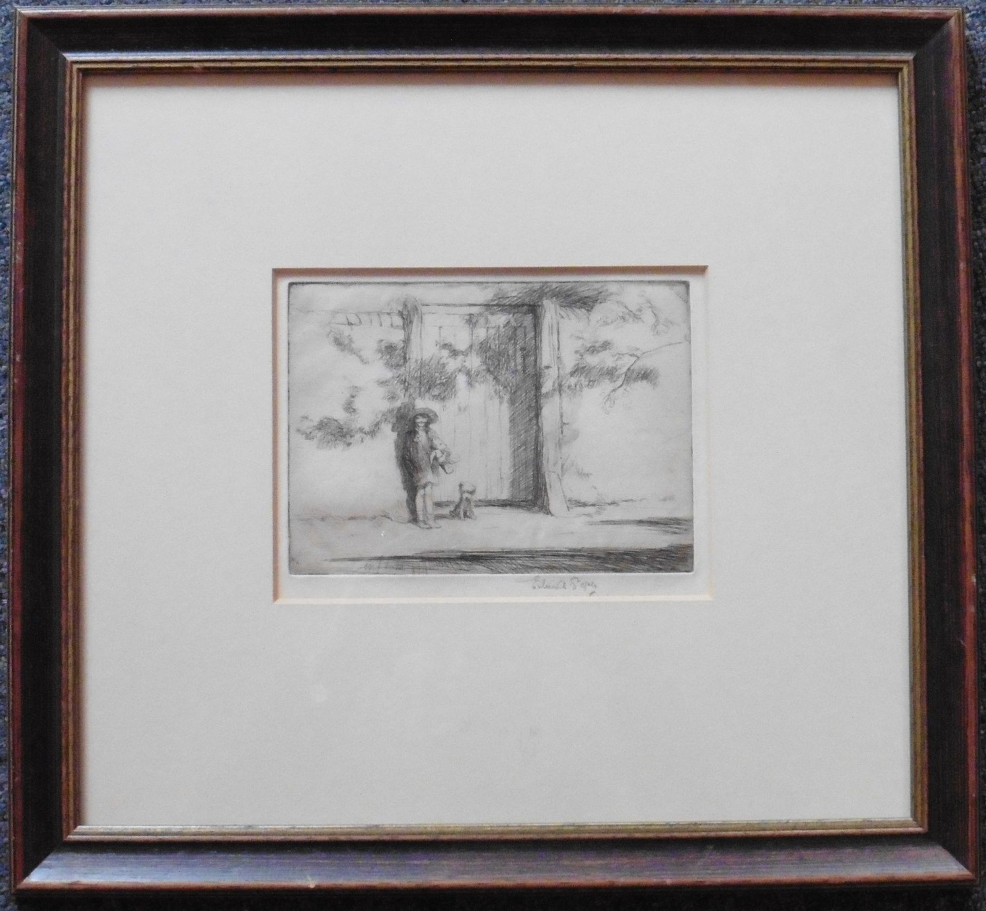 Eileen Soper RMS SWLA (1905-1990) signed Etching etching “The garden gate” - Image 4 of 4