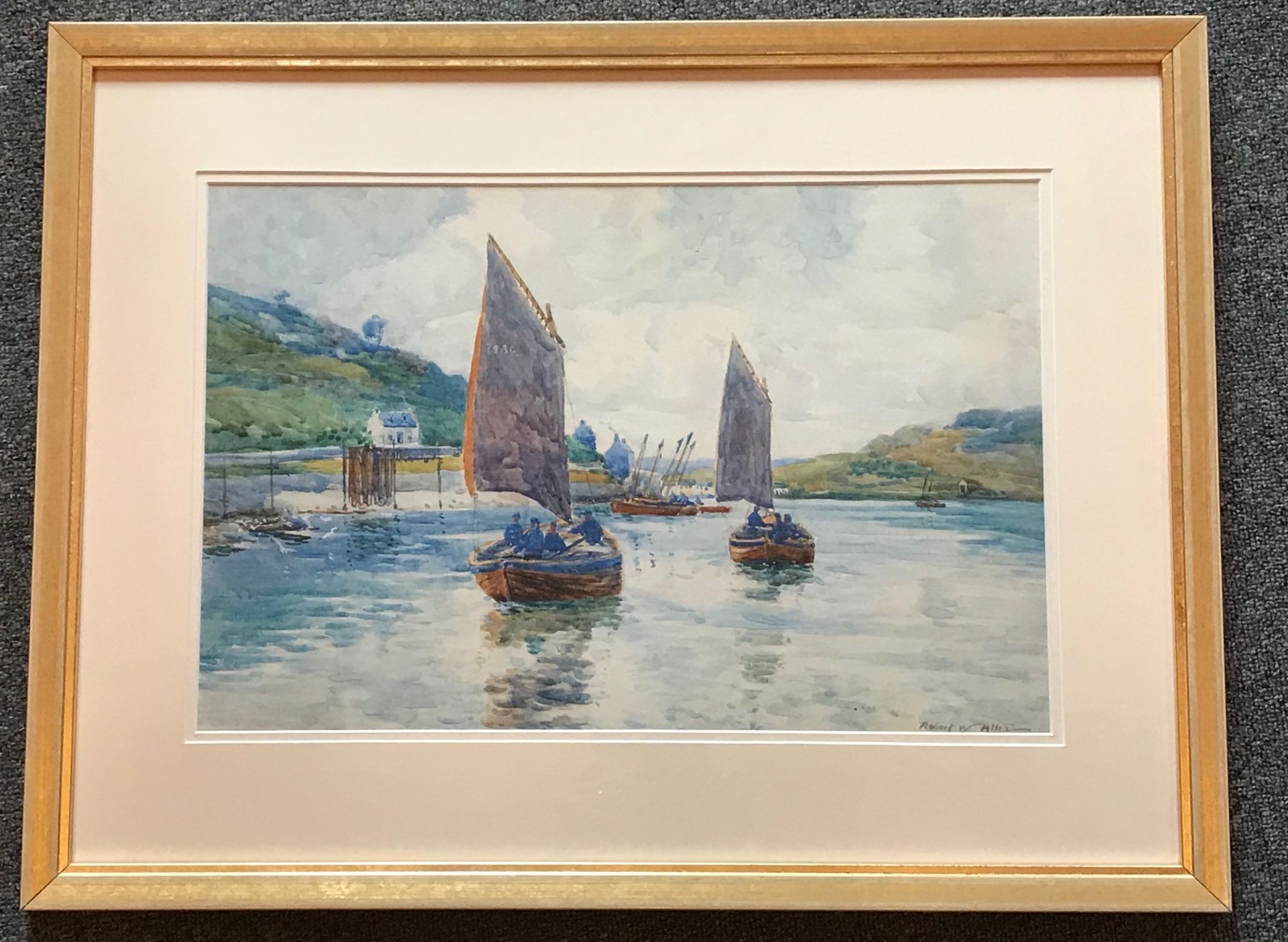 Robert Weir Allan RSA RWS RSW (1852-1942) signed Watercolour Seascpae - Image 5 of 6