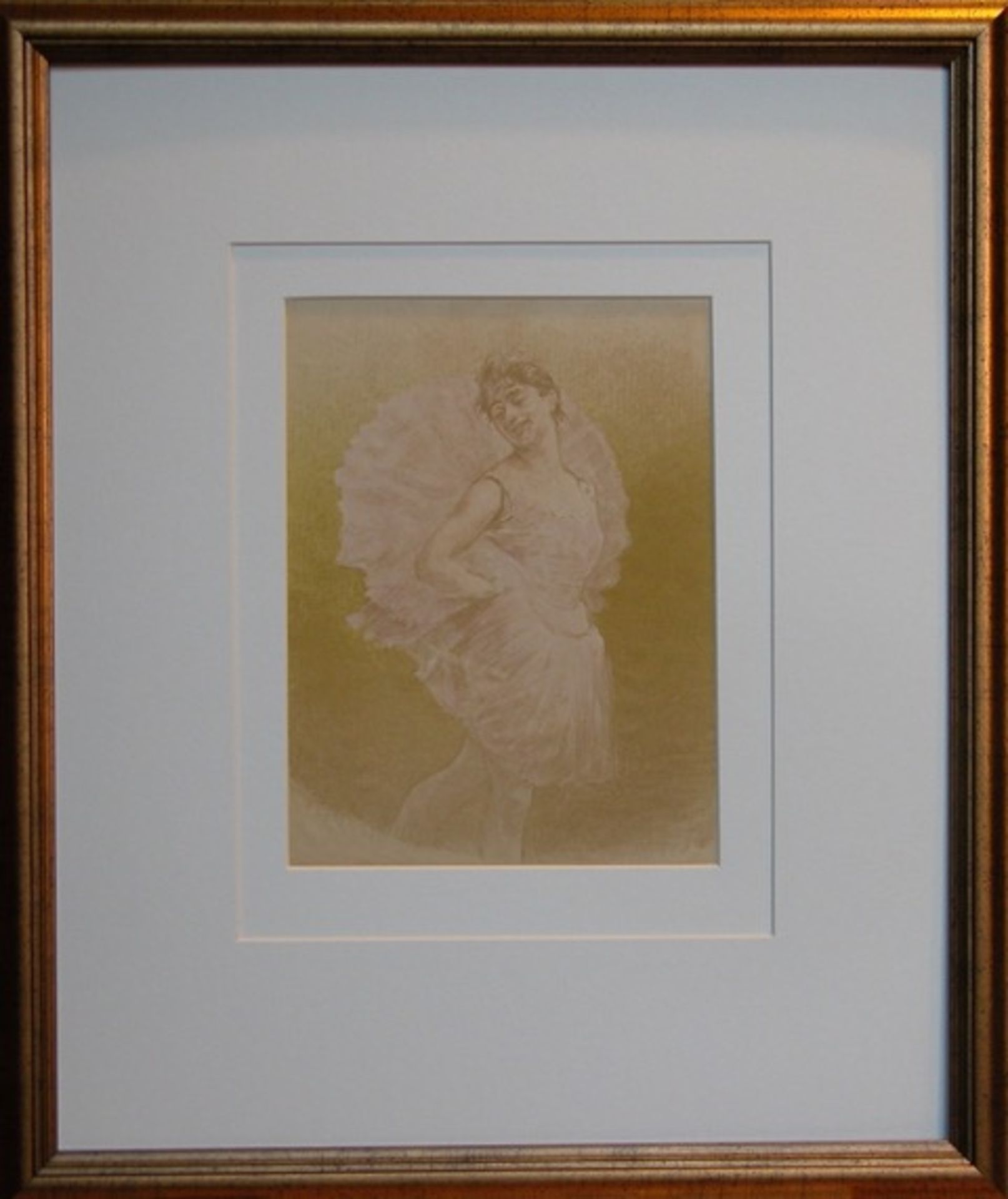 Paul Renouard Original 19th Century limited edition lithograph "Dancer"