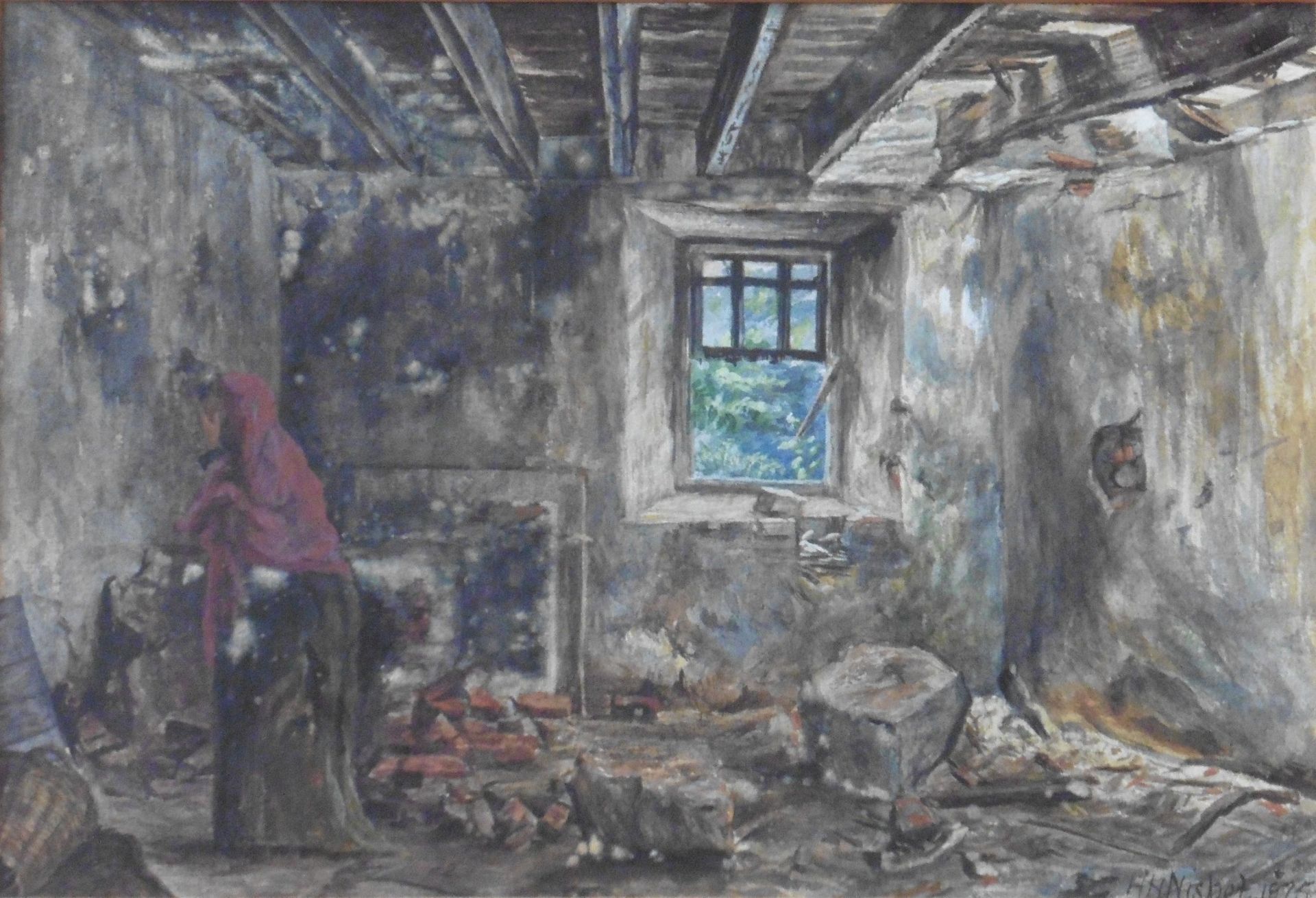 Herkis Hume Nesbit (Scottish 1849-1923) signed Watercolour “The Auld Auld House”