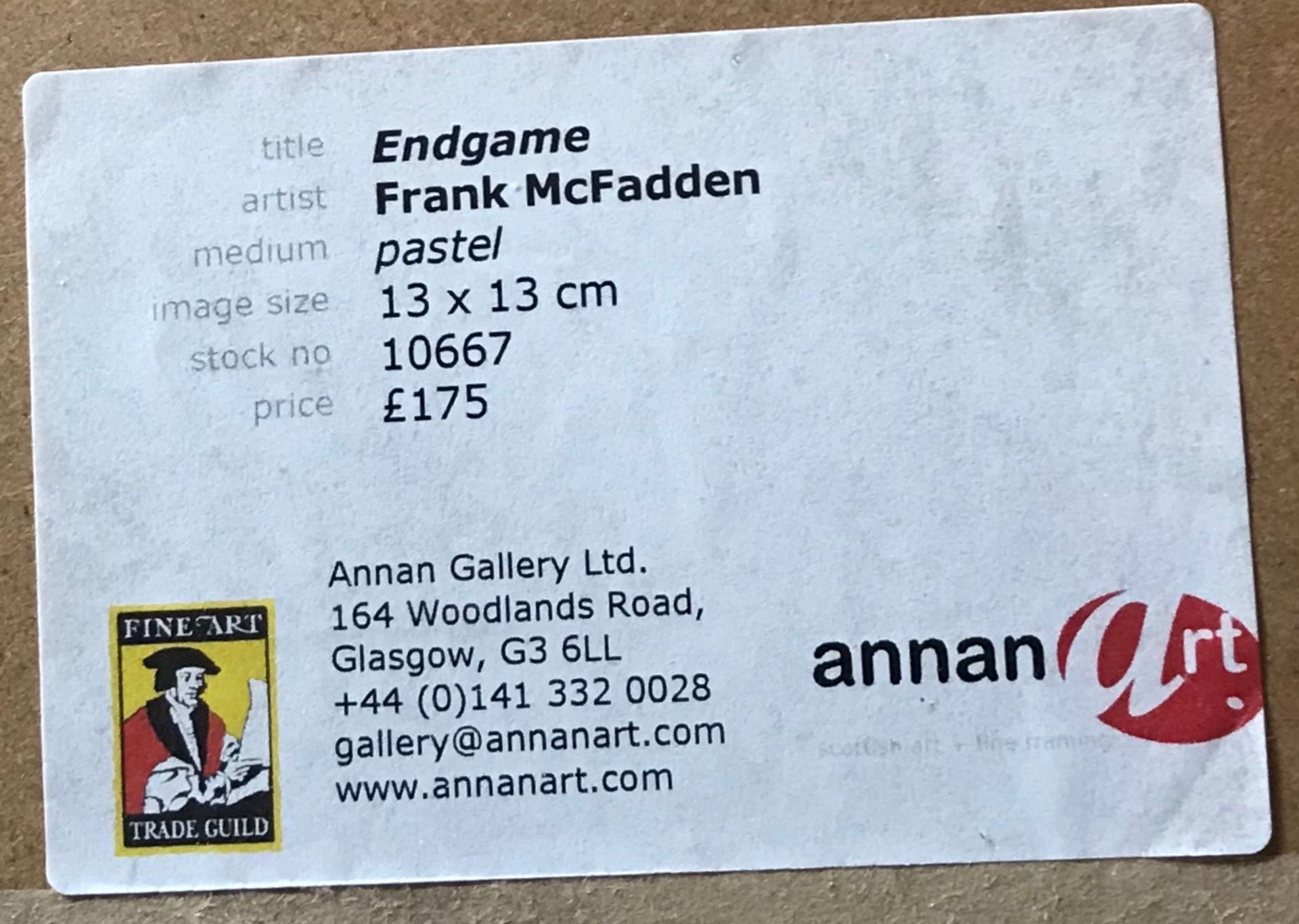 Frank McFadden (Contempoary Scottish artist) pastel "endgame" - Image 3 of 4