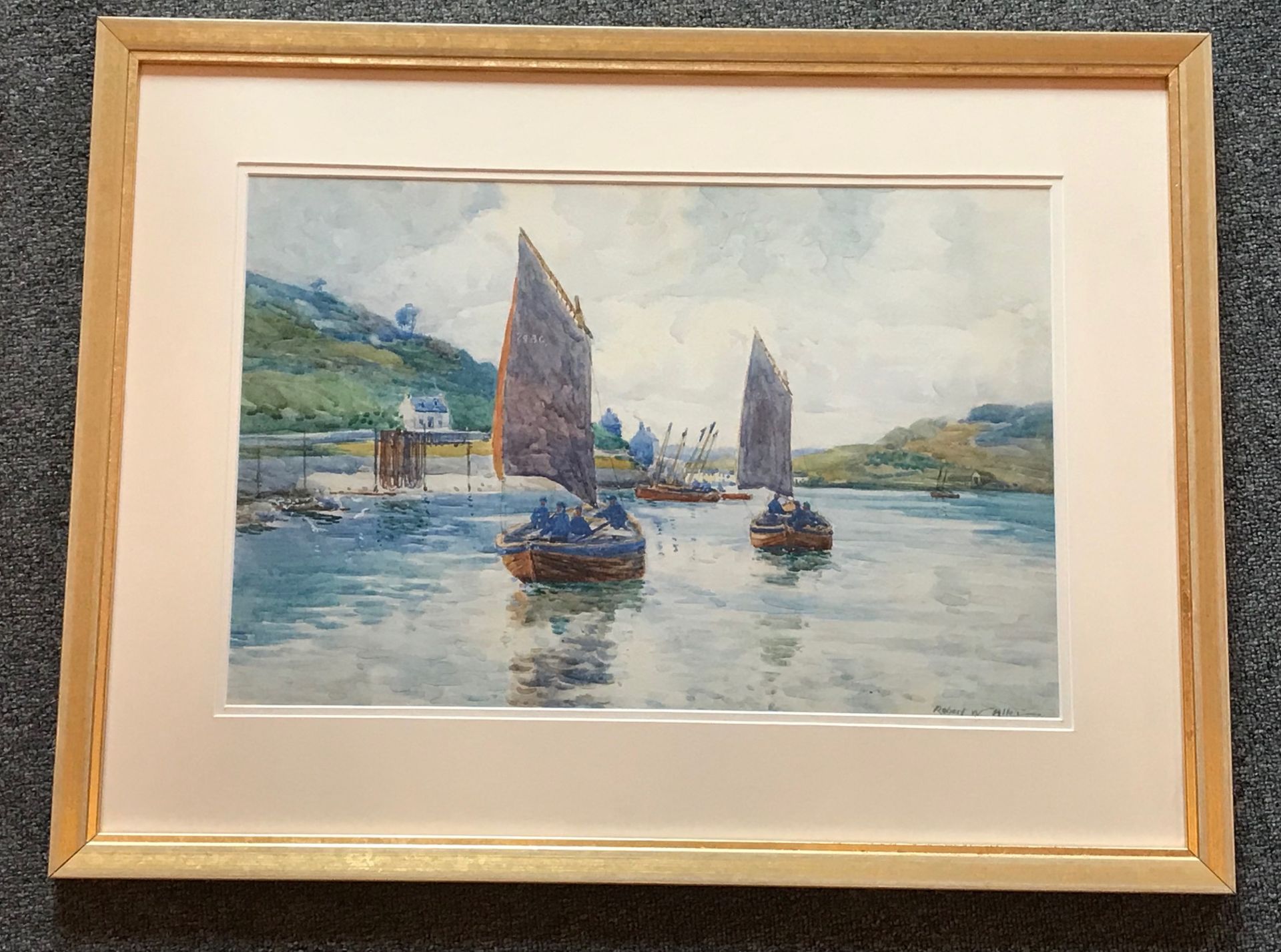 Robert Weir Allan RSA RWS RSW (1852-1942) signed Watercolour Seascpae - Image 6 of 6