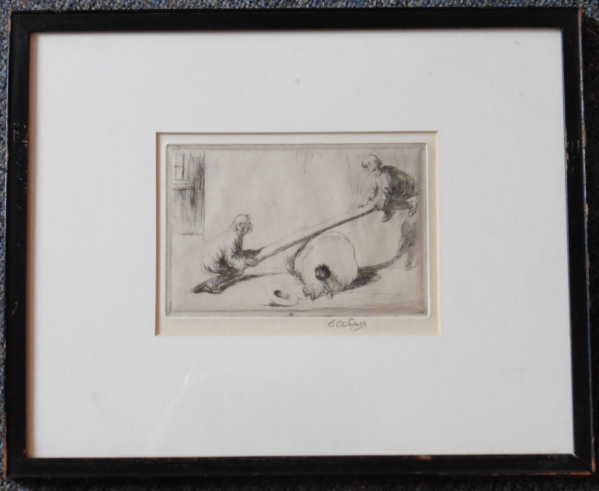 Eileen Soper RMS SWLA (1905-1990 signed Etching “Sea Saw” - Image 4 of 4