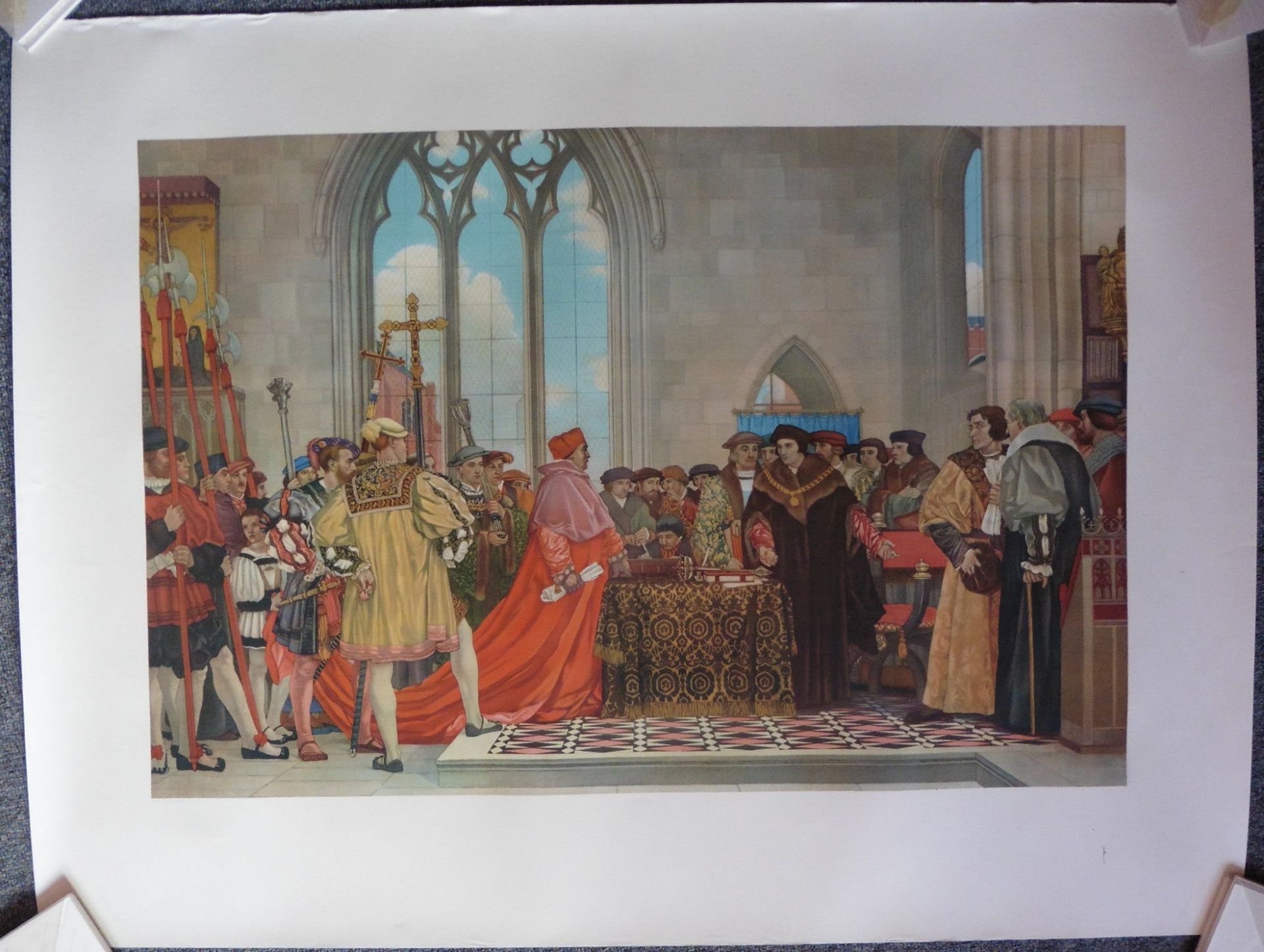 Vintage Thomas Nelson and sons art print possibly from an artwork by George Morrow - Image 2 of 2