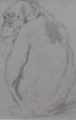 John Murray Thomson RSA RSW PSSA (1885-1974) Pencil Sketch “Chimpanzee”