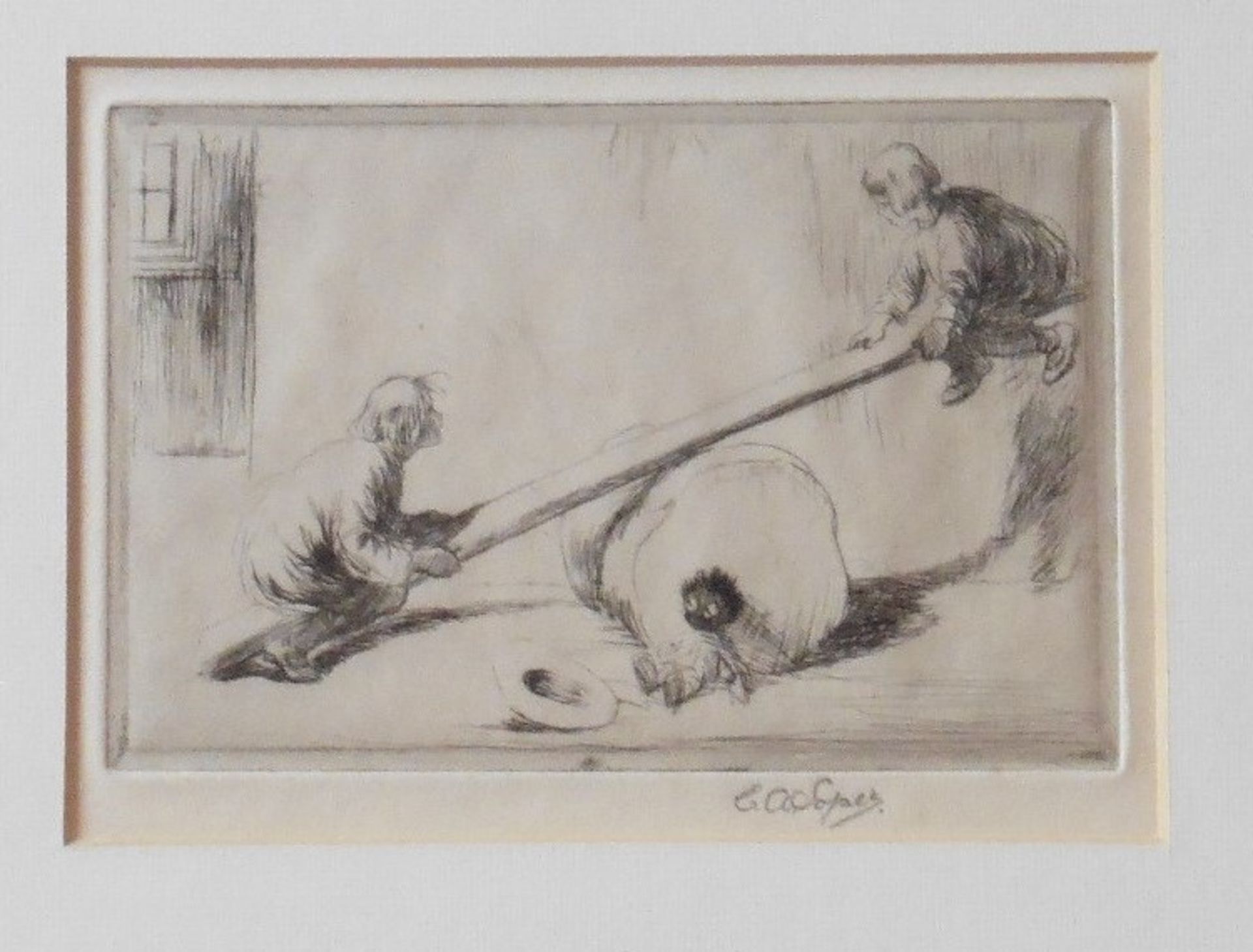 Eileen Soper RMS SWLA (1905-1990 signed Etching “Sea Saw” - Image 3 of 4