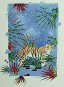 Yvonne Cole Limited edition Silk Screen "Jungle Fever"
