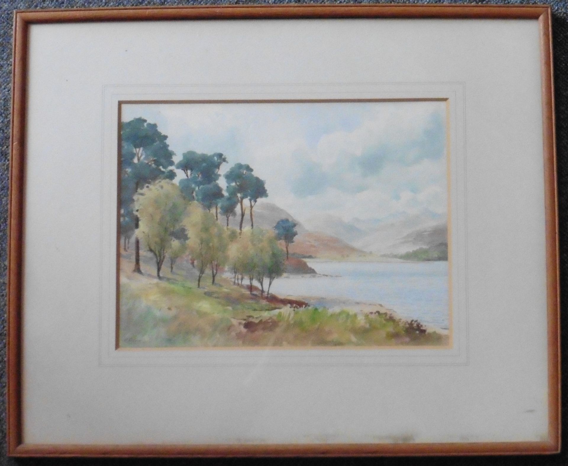 William Deas (20th century) signed Watercolour “Loch Tulla” - Image 6 of 6