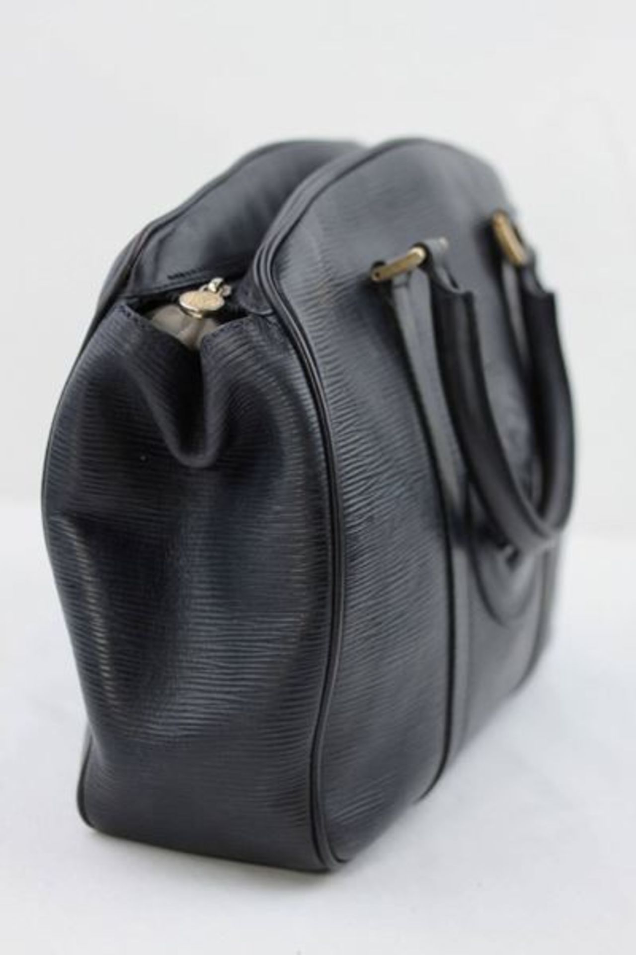 Fendi Leather Blue Vintage Top Handle Bag - Image 2 of 8