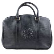 Fendi Leather Blue Vintage Top Handle Bag
