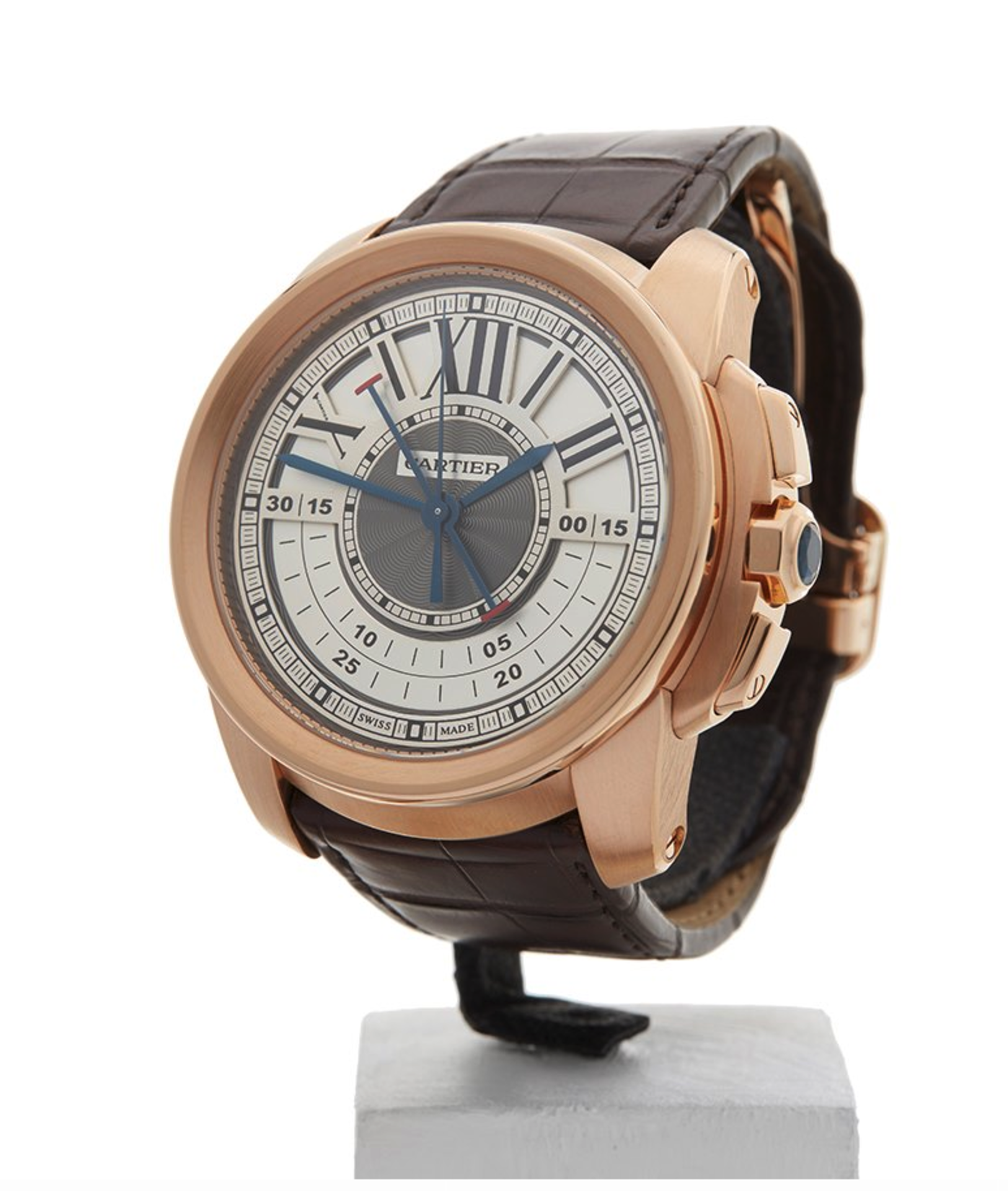 Cartier Calibre Central Chronograph 44mm 18K Rose Gold - 3242 or W7100004 - Image 5 of 9