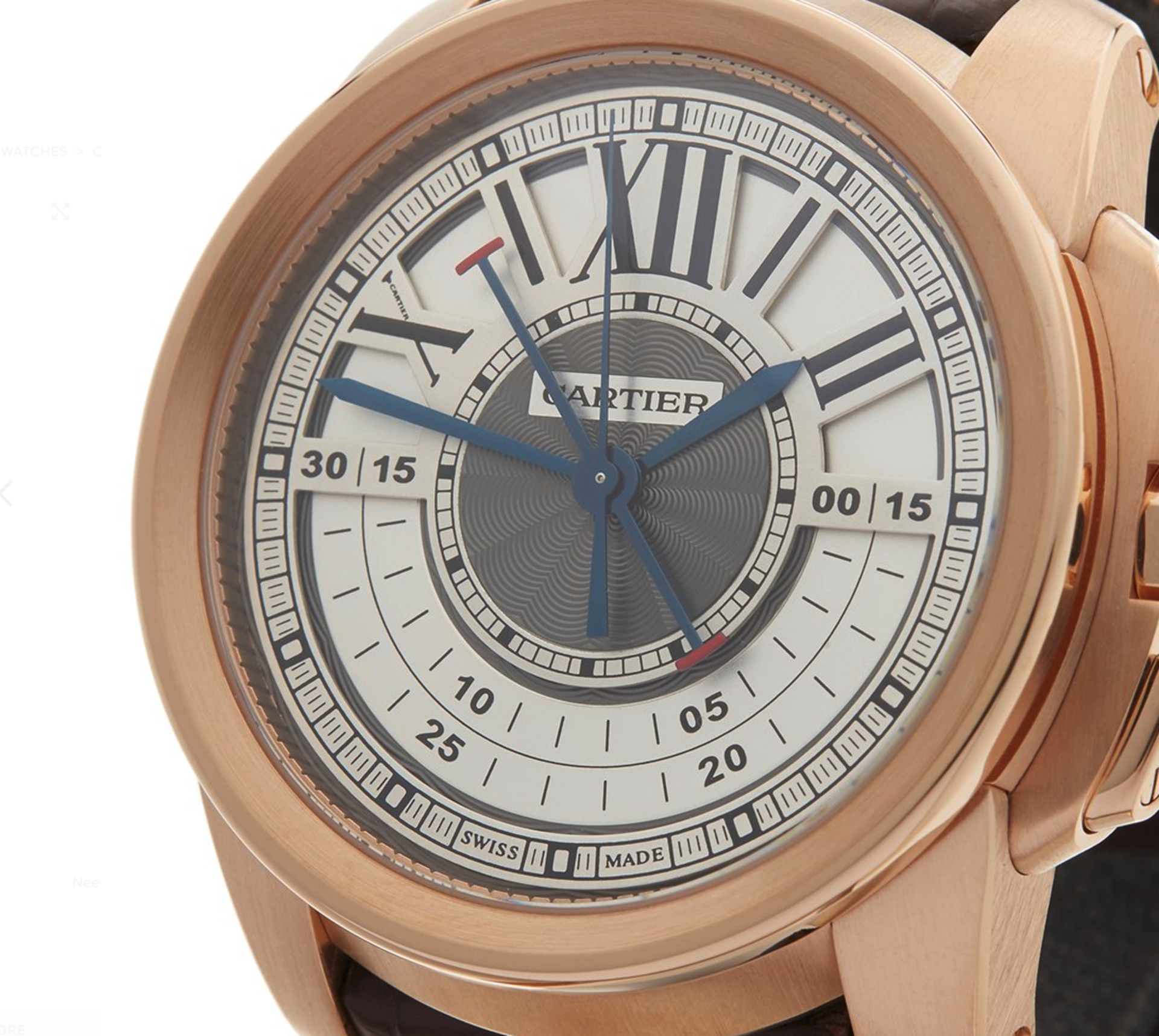 Cartier Calibre Central Chronograph 44mm 18K Rose Gold - 3242 or W7100004