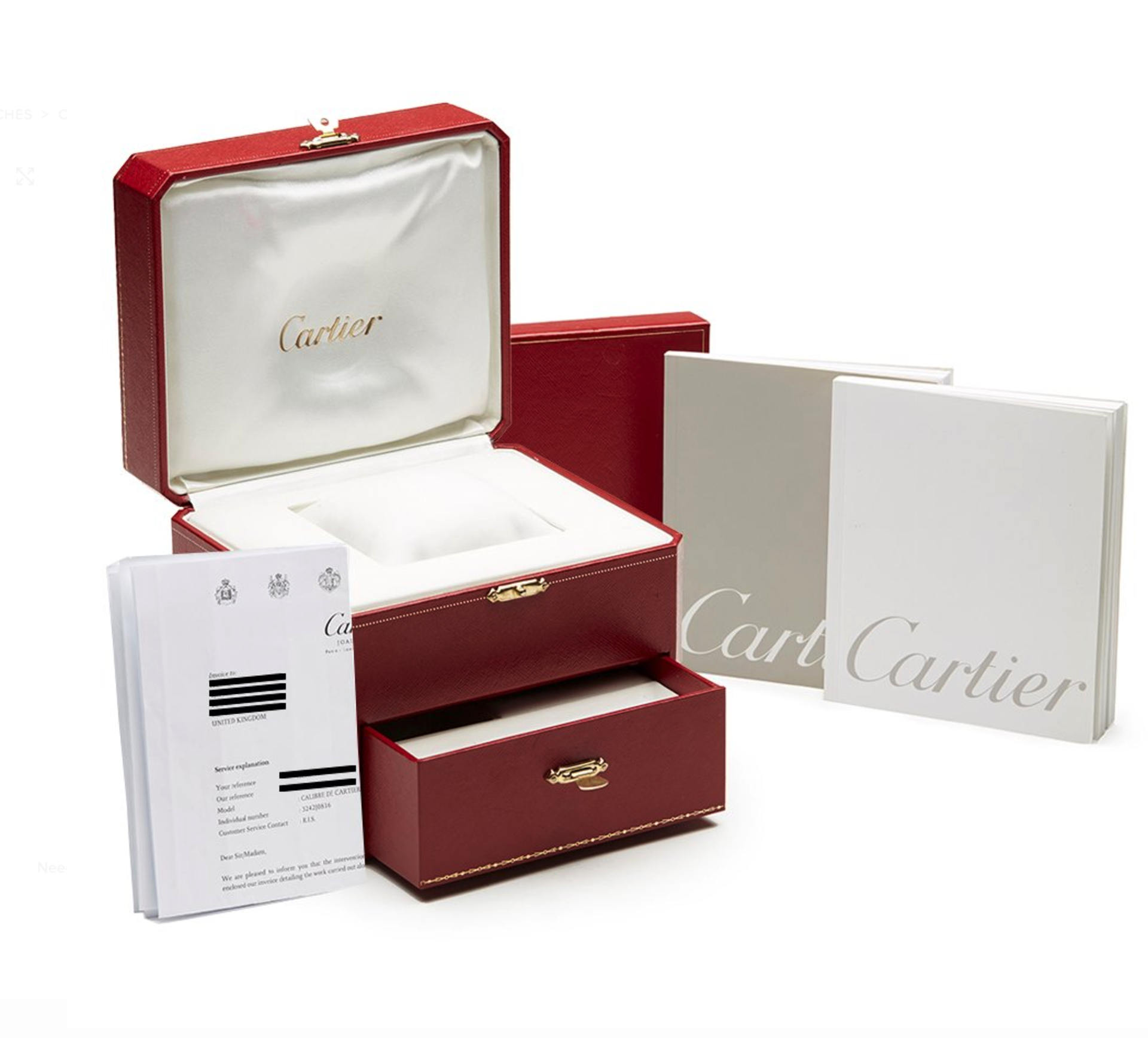Cartier Calibre Central Chronograph 44mm 18K Rose Gold - 3242 or W7100004 - Image 4 of 9