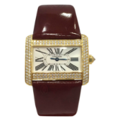 Vintage Cartier Yellow Gold And Diamond Womens Watch