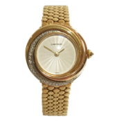 Vintage Cartier Trinity, 2357 18 Carat Yellow Gold And Diamond Ladies Watch